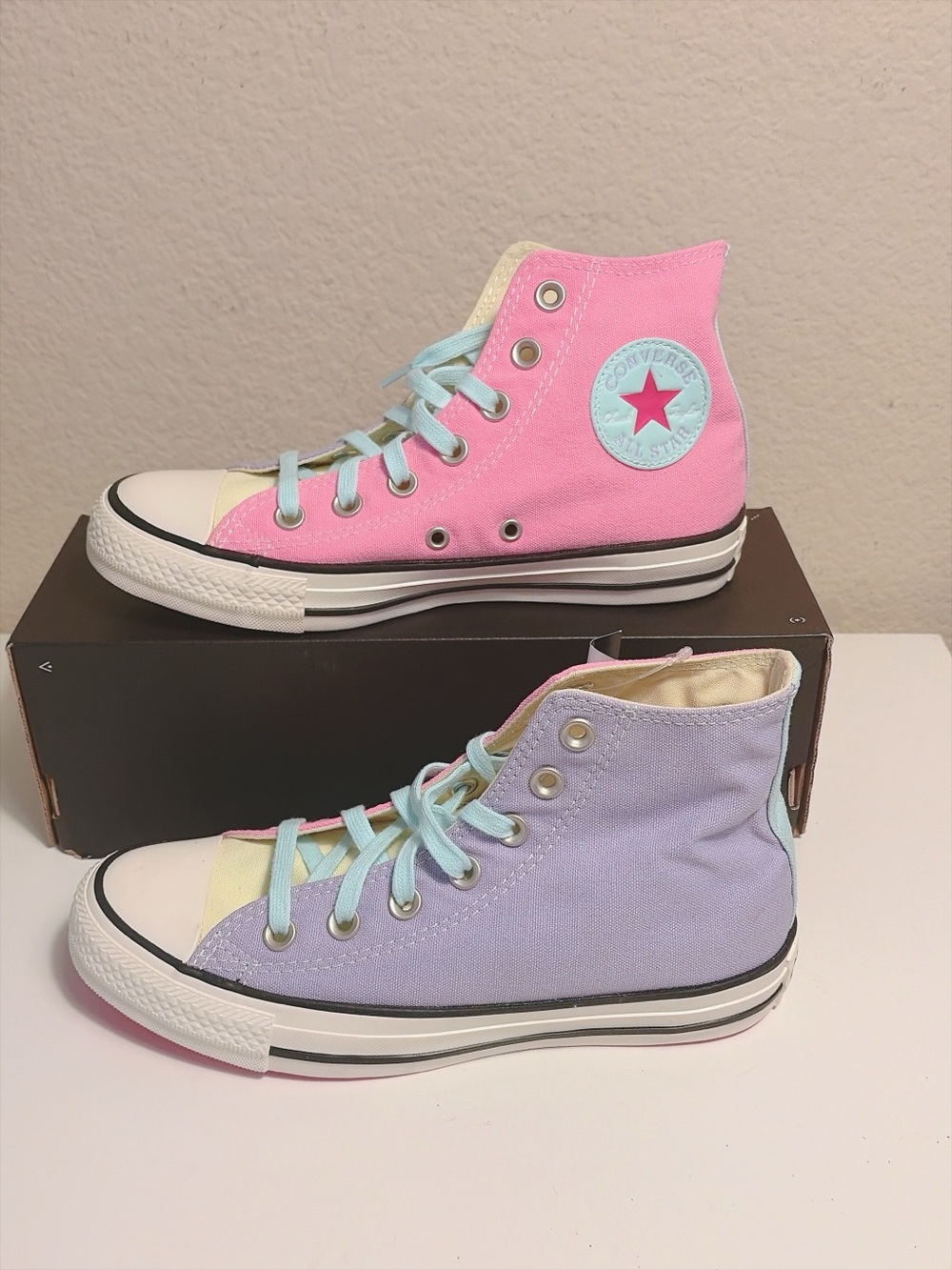 Converse Chuck 70 Hi Purple Agate Pink Teal High Top Shoes W7 M5 163977C New